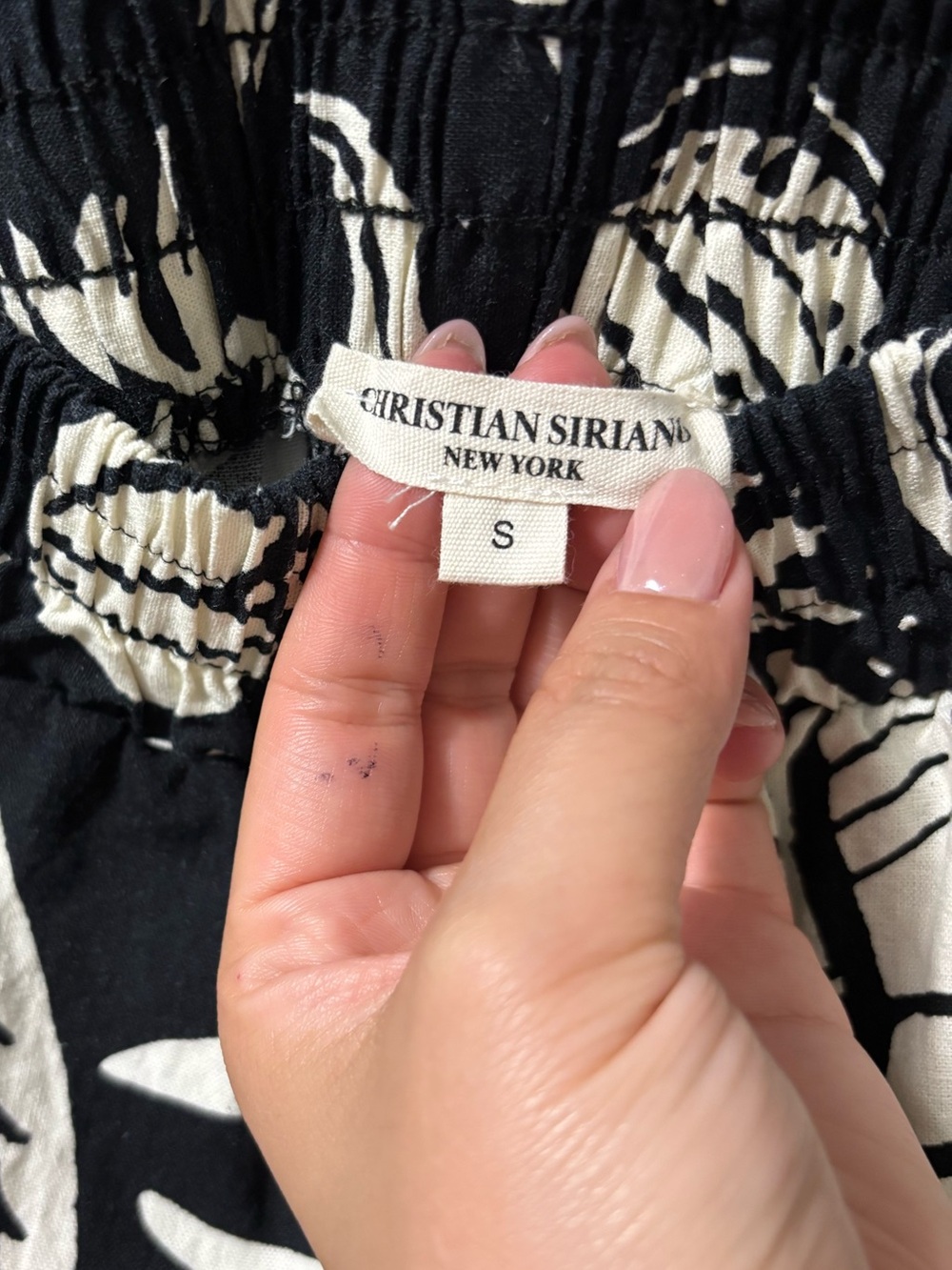 Christian Siriano wide-leg pants featuring a bold Size S - Picture 4 of 5